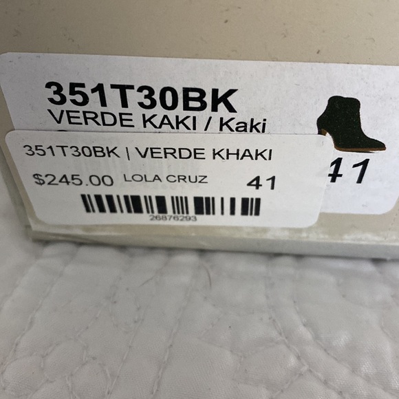 Lolacruz Brand new in box suede boots - size 41. Verde khaki. - Picture 6 of 6